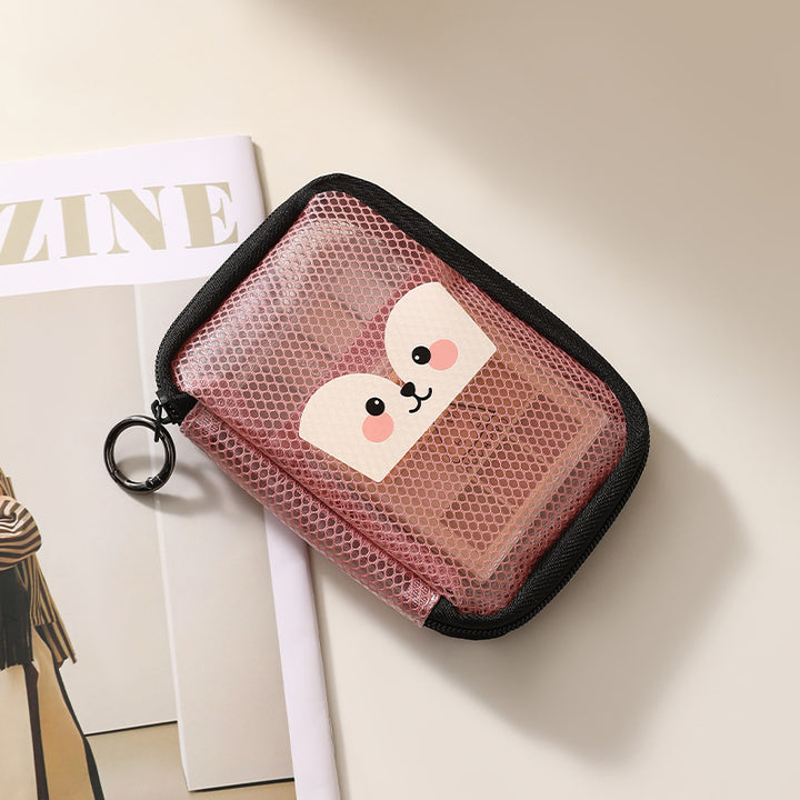 Cute Animal-Themed Mesh Pencil Case Kalsten