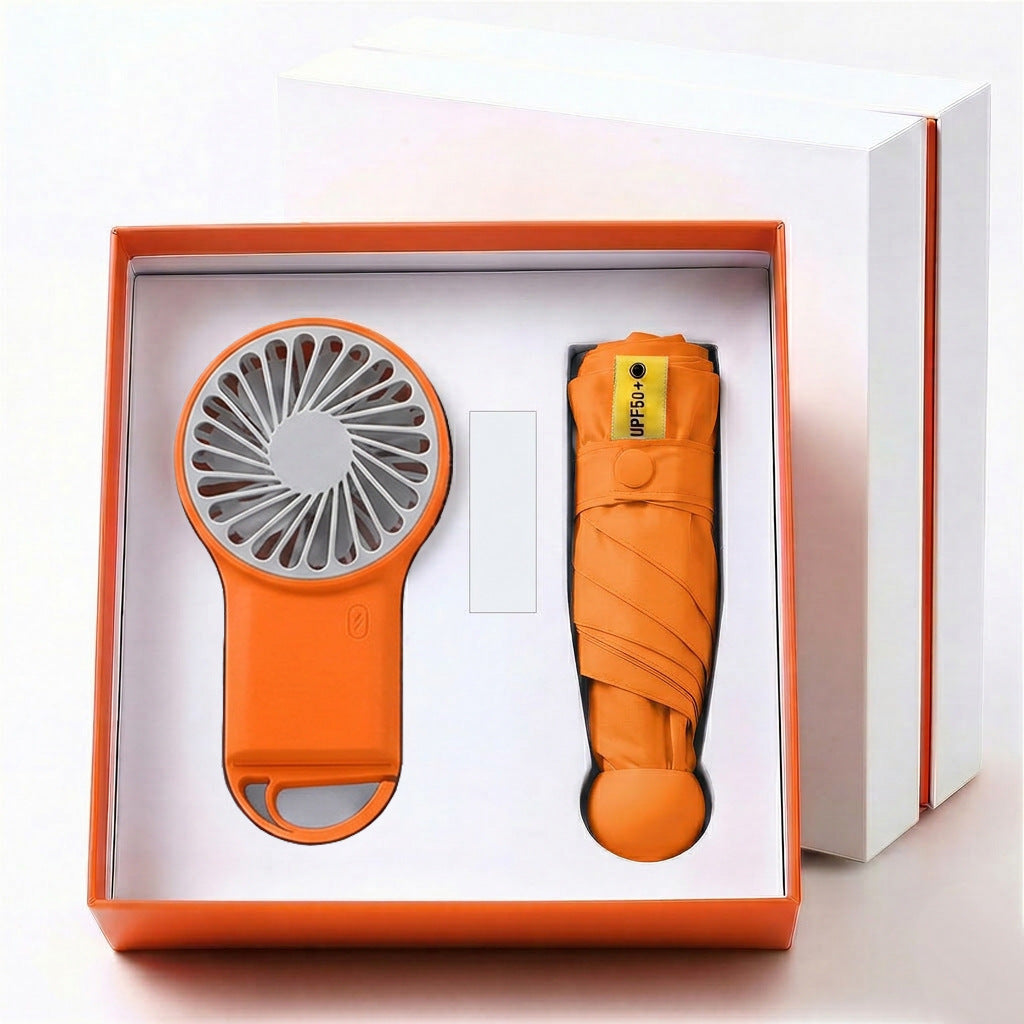 Ladies Multifunctional Set of Portable Fan and Umbrella Kalsten