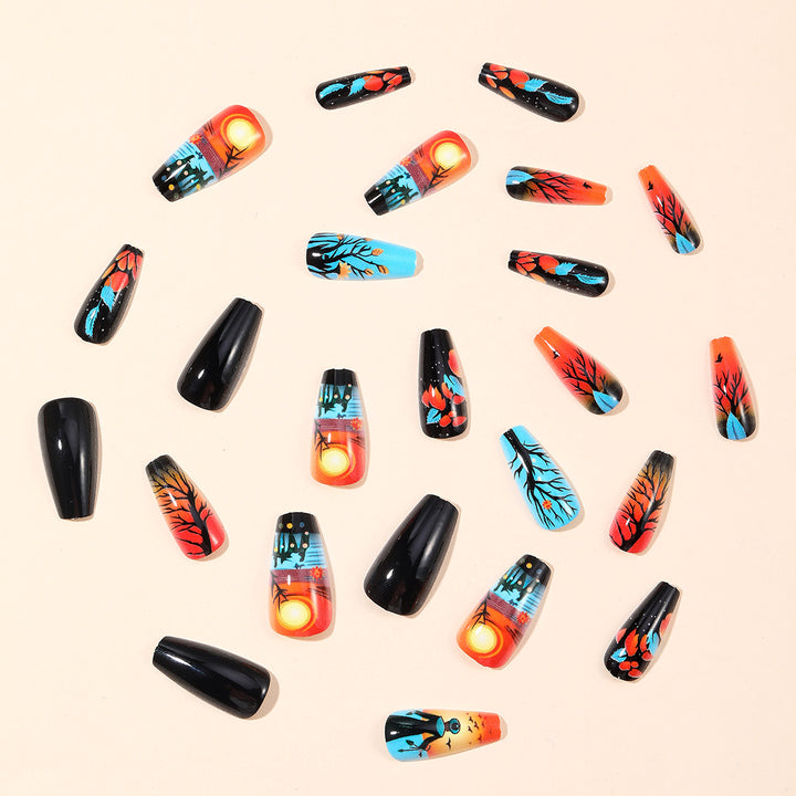 Artistic Halloween-Themed Nail Art Extensions Kalsten