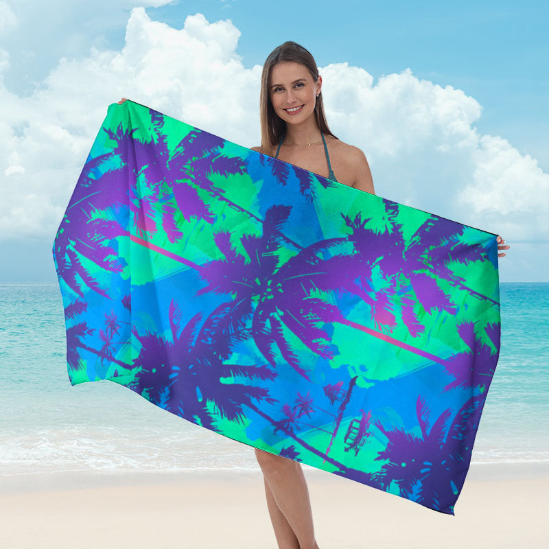 Beach towel with mirrored mandala design Kalsten