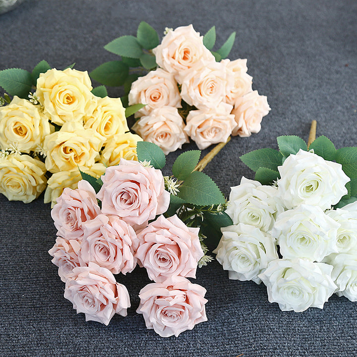 Premium Realistic Artificial Rose Bouquet