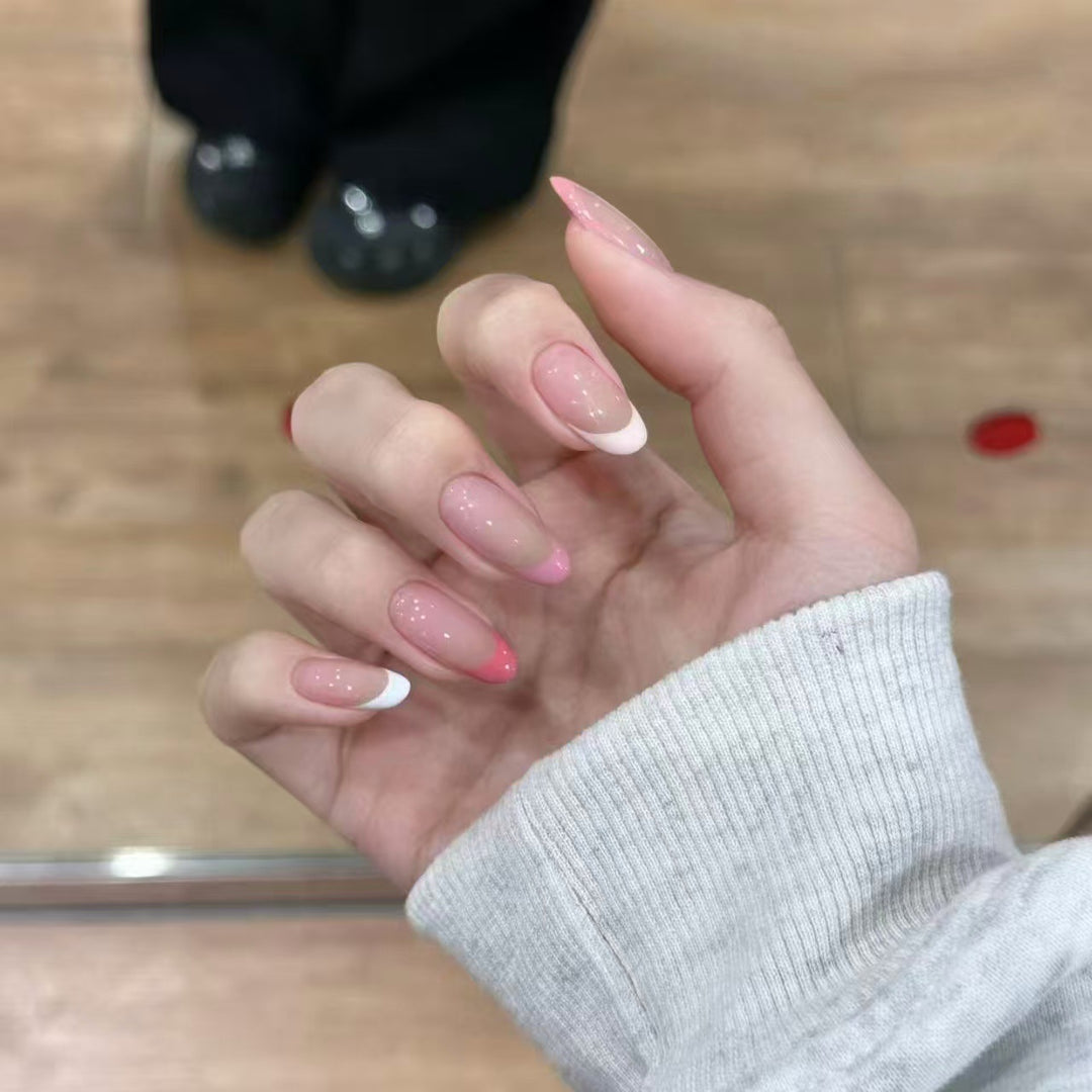 Elegant Ombre French Tip Nail Extensions Kalsten