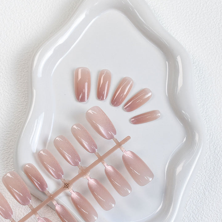 Ombre Glitter Press-On Nails Kalsten