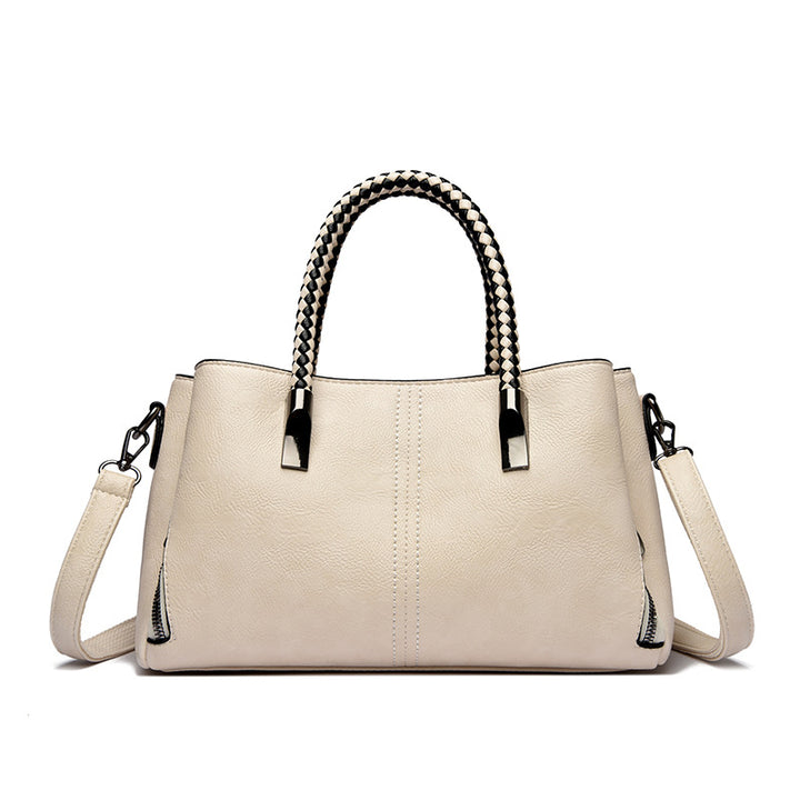 Elegant Braided Handle Handbag Kalsten