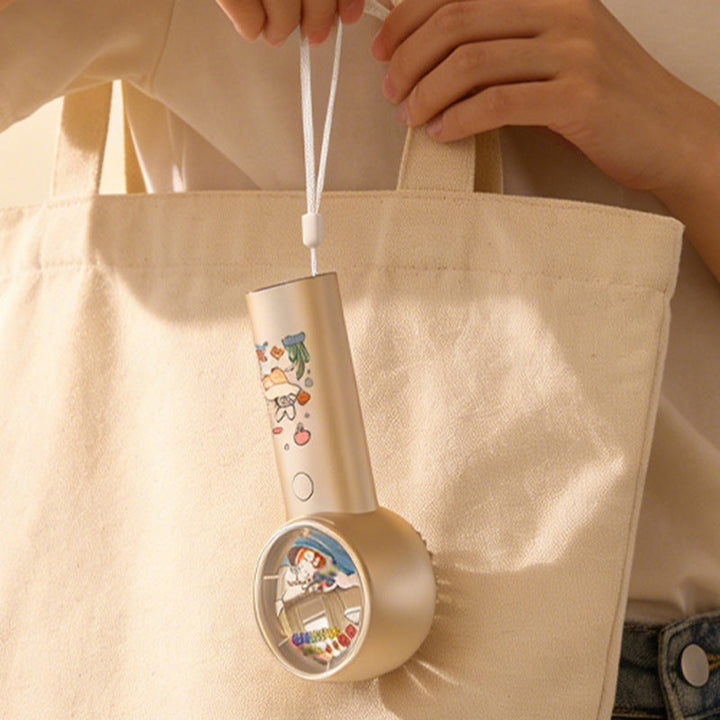 Women Portable Hand Fan with Playful Design Kalsten