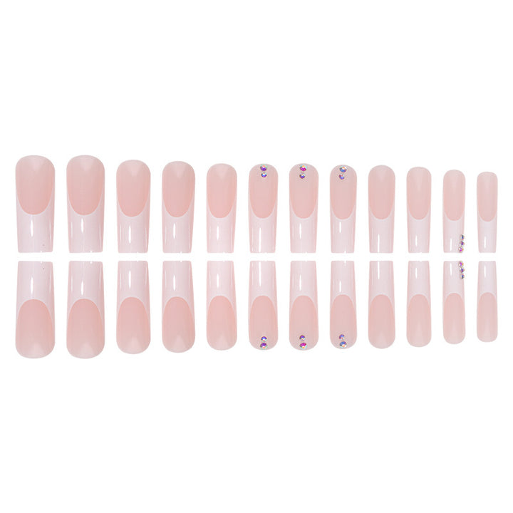 Long Stiletto Press-On Nails with Decorative Gems Kalsten