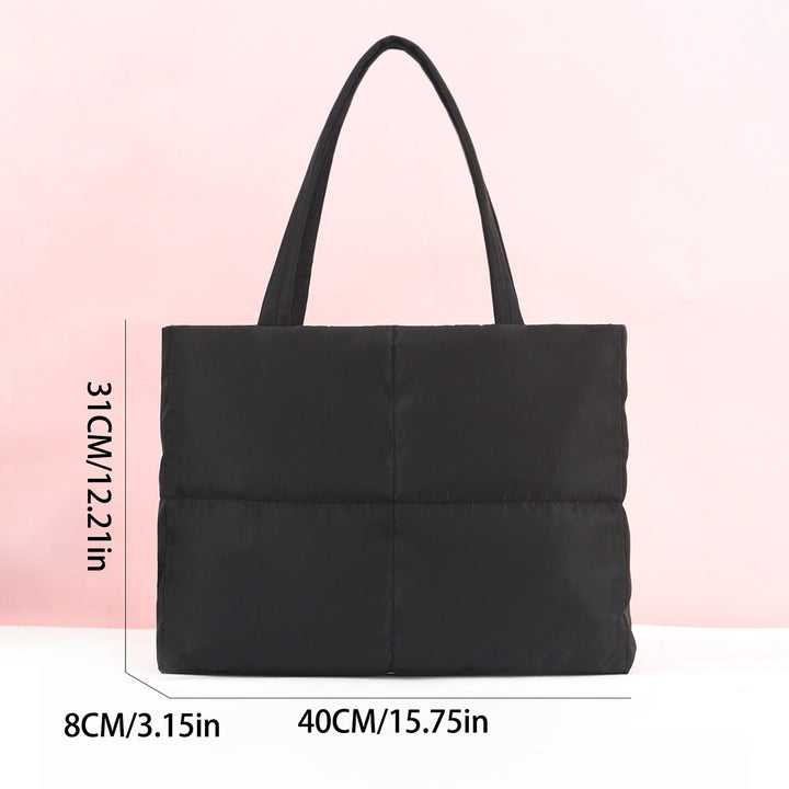 Square-shaped tote bag with padded design Kalsten