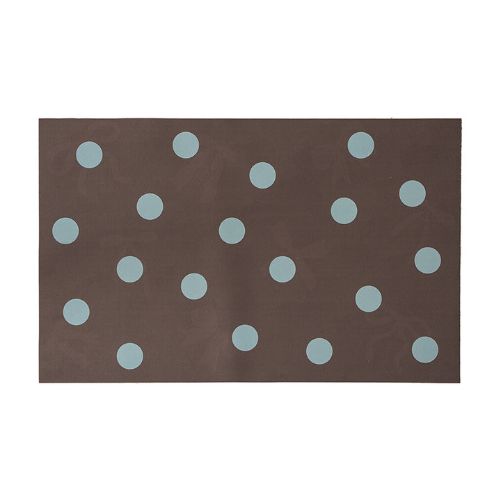 Wipeable placemat made of PVC with large polka dot pattern and non-slip backing Kalsten