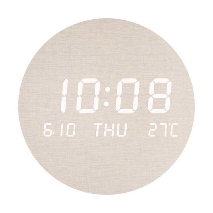 Elegant table clock in modern wood design Kalsten