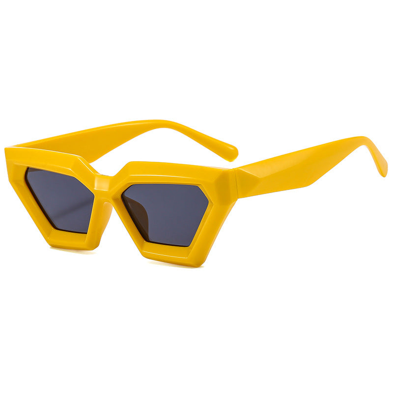 Chic Hexagonal Frame Sunglasses  1787664534