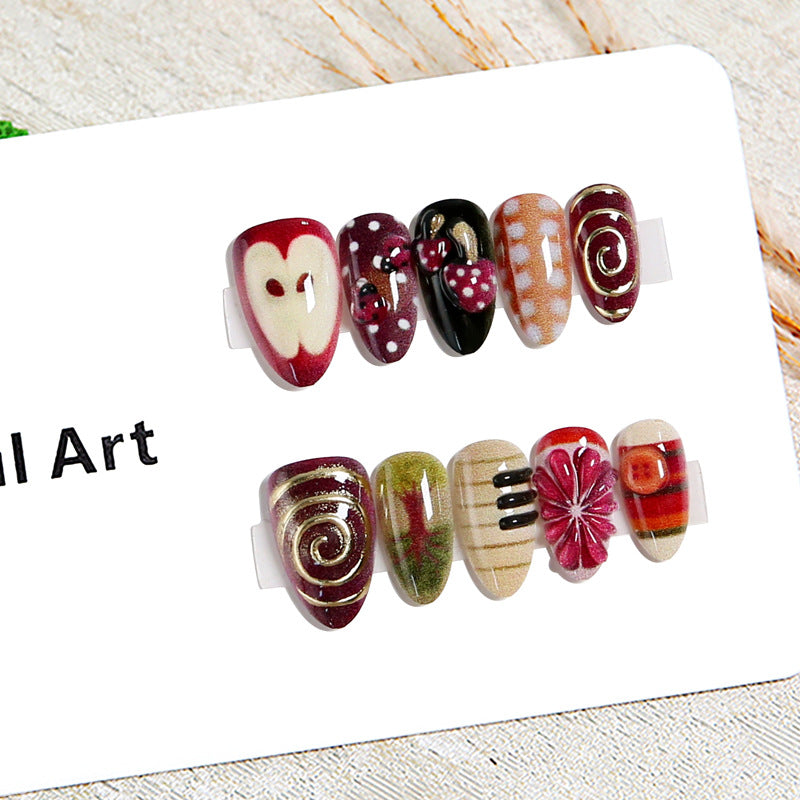 Creative nail art with playful designs Kalsten