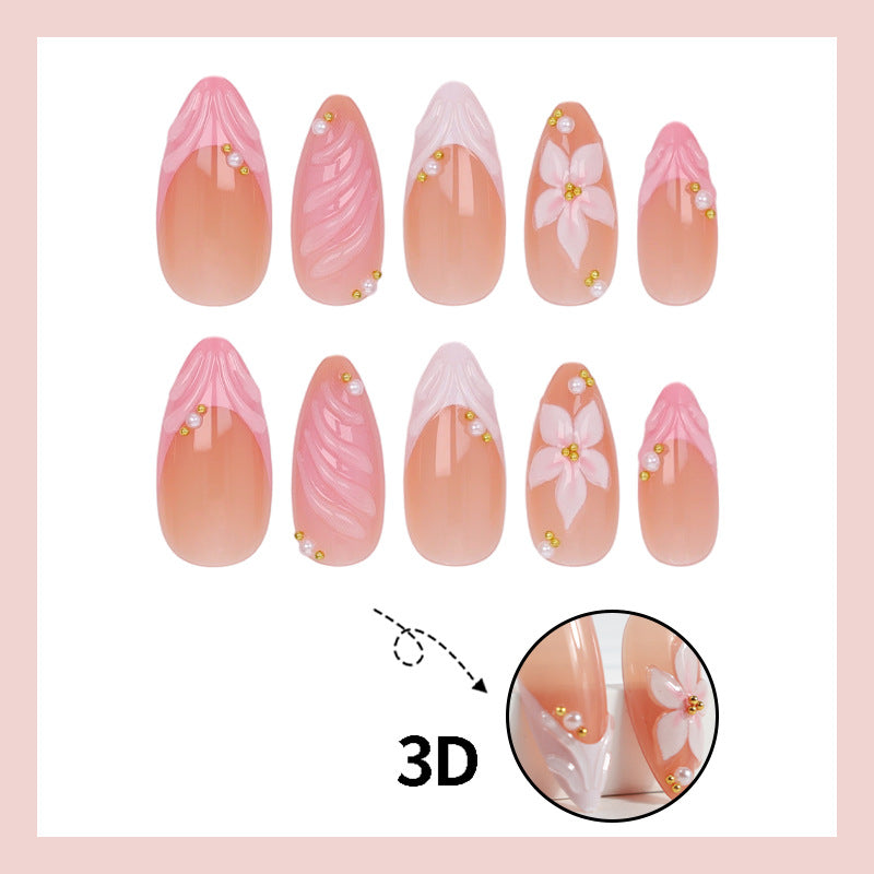 Nail art set with creative 3D flower decorations Kalsten