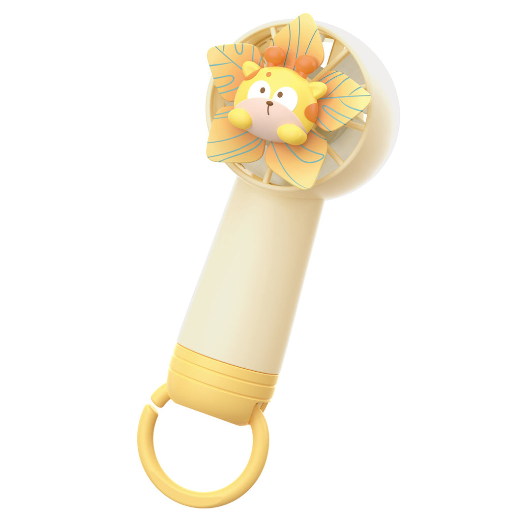 Unisex Portable Hand Fan with Cheerful Rabbit Design Kalsten