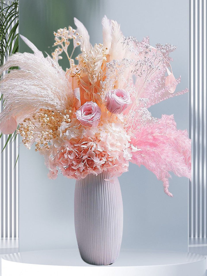 Dried Flower Bouquet with Decorative Accents
