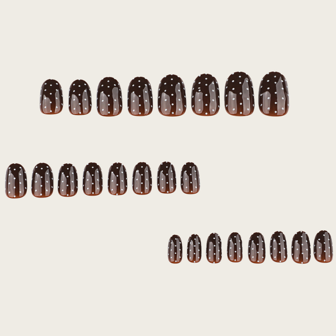 Trendy Polka Dot Press-On Nails Kalsten