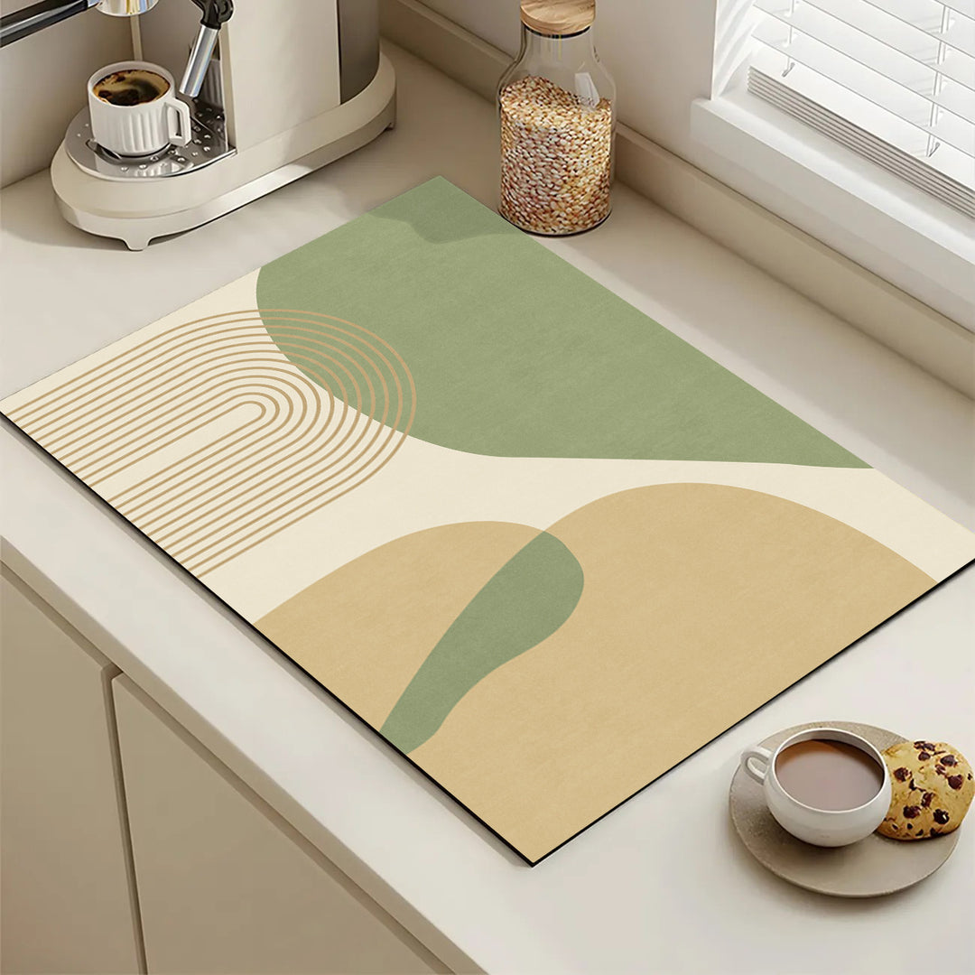 Playful Textured Kitchen Mat Kalsten