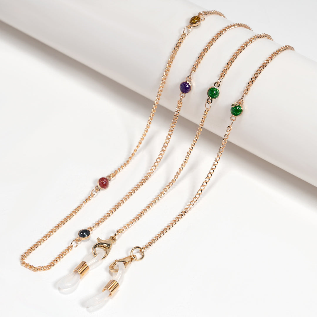 Crystal-Embellished Eyewear Chain Kalsten