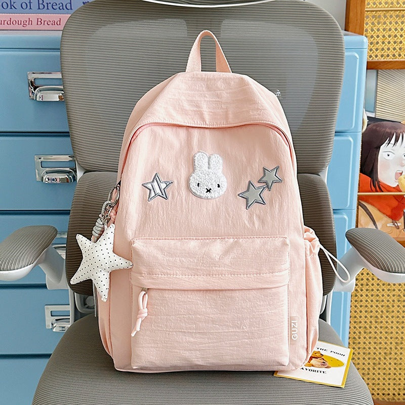 Cute Bunny-Embellished Backpack Kalsten