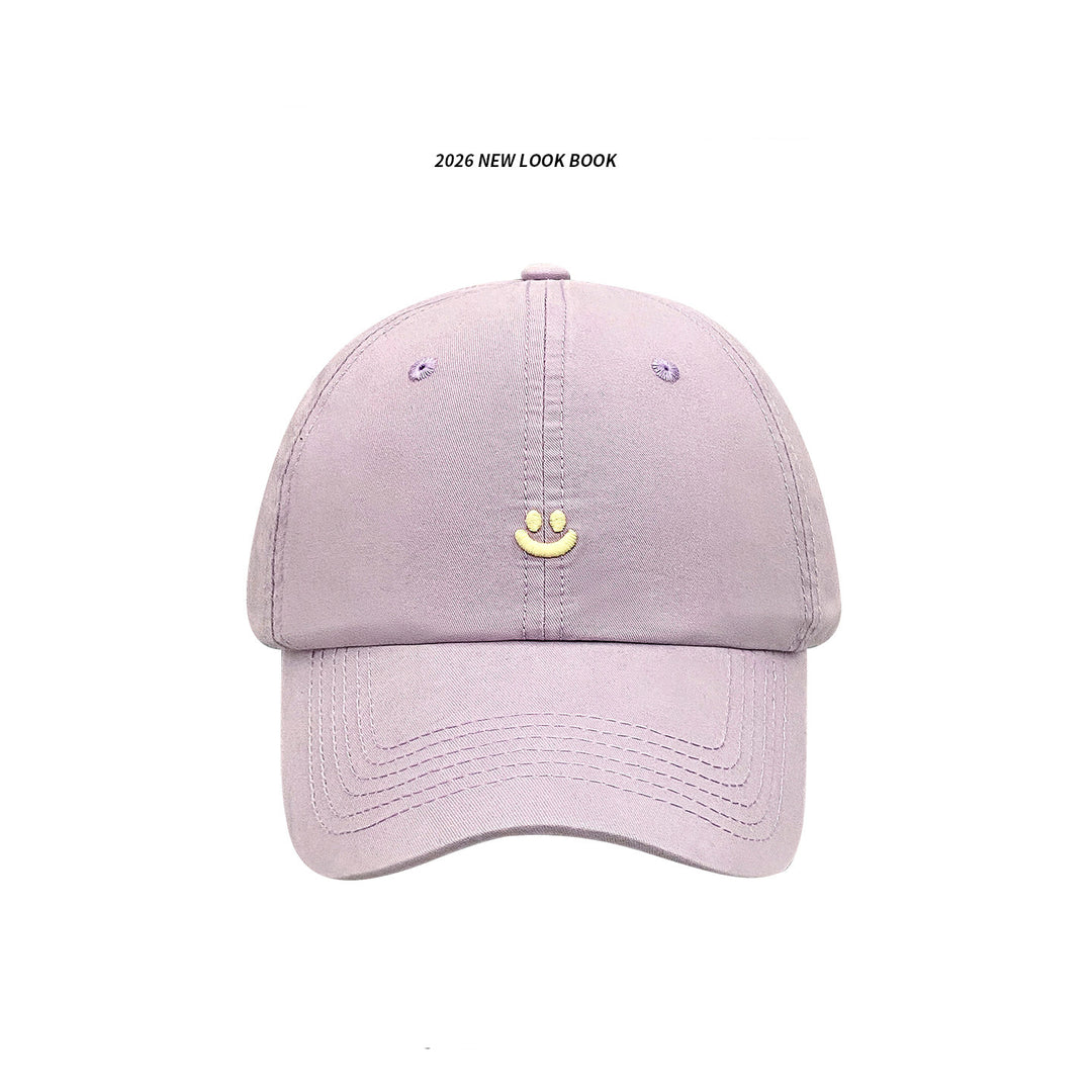 Minimalist Smile Embroidered Baseball Cap