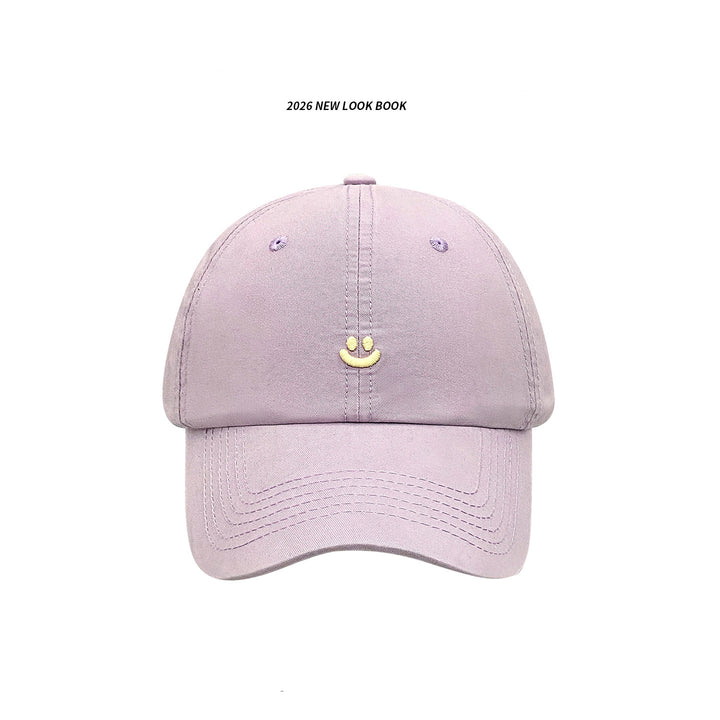 Minimalist Smile Embroidered Baseball Cap