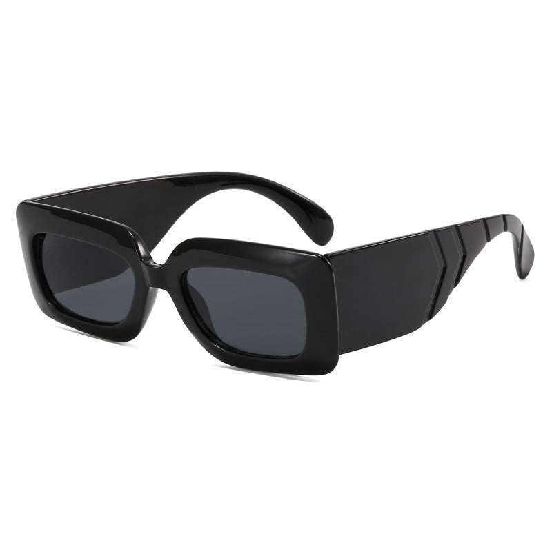 Women oversized sunglasses in fashionable snake leather look Kalsten