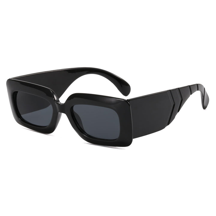 Women oversized sunglasses in fashionable snake leather look Kalsten