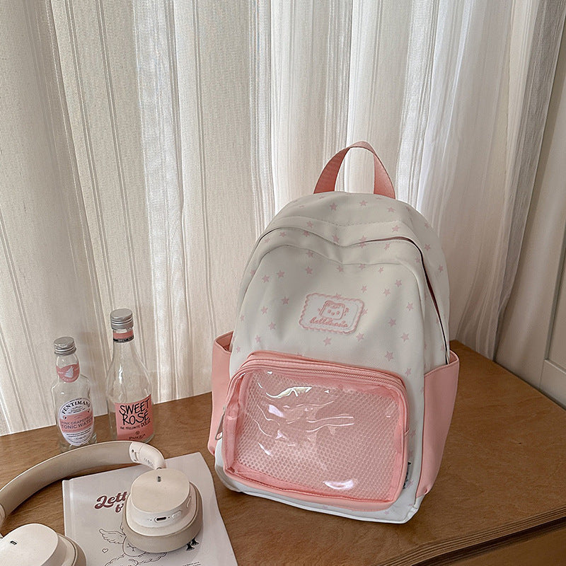 Cute Star Patterned Backpack