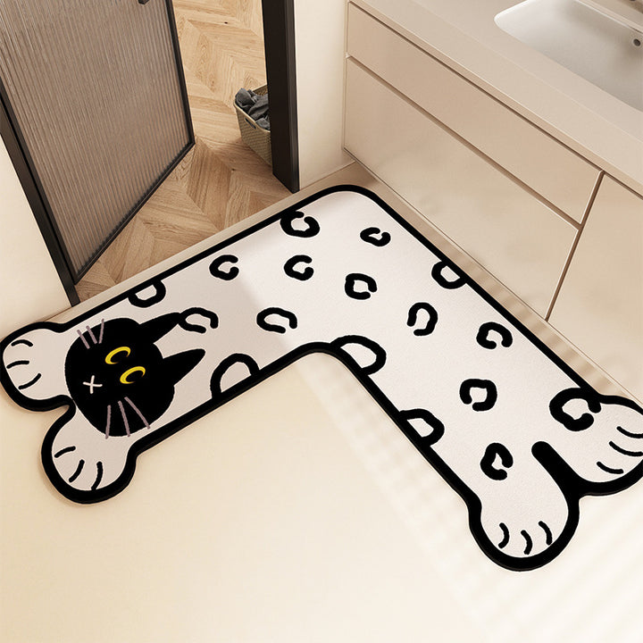 Fun-Filled Cartoon-Themed Bath Mat Kalsten