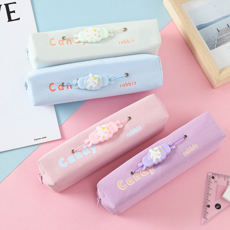 Cute Rabbit Print Pencil Case