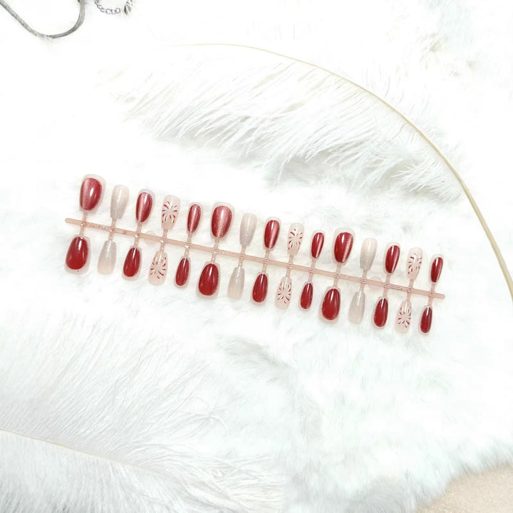 Luxury color shimmer faux nails Kalsten