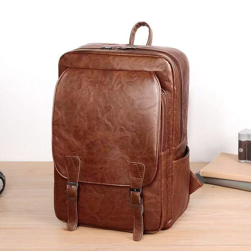 Leather Laptop Backpack Kalsten