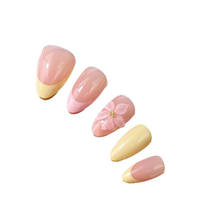 Floral Elegant Press-On Nail Set Kalsten