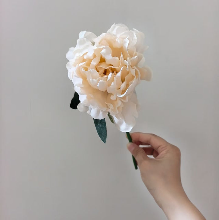 Lifelike Peony Flower Stem