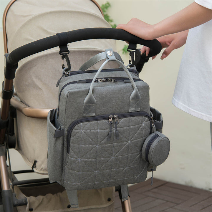 Multi-Pocket Quilted Backpack Kalsten