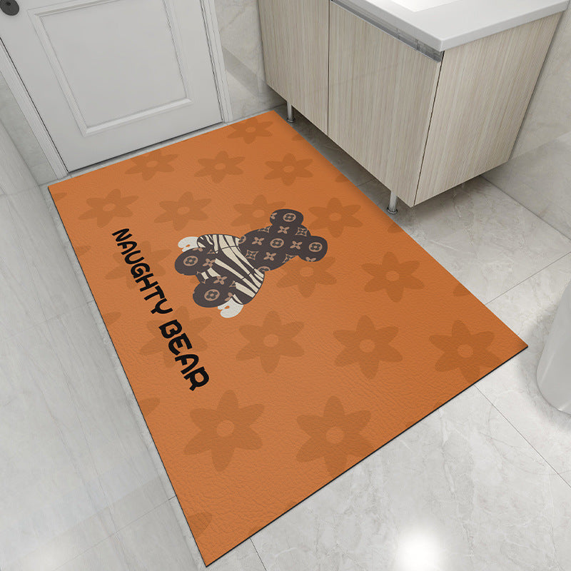 Abstract Design Bath Mat for Bathroom