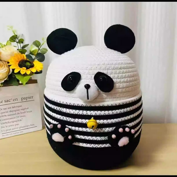 Funny Seat Pouf in Panda Design Kalsten