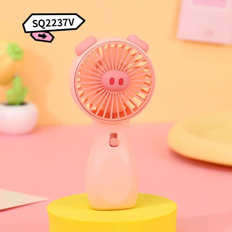 Women's portable hand fan in playful frog design Kalsten