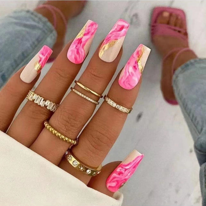 Marble Design Nail Art Kalsten