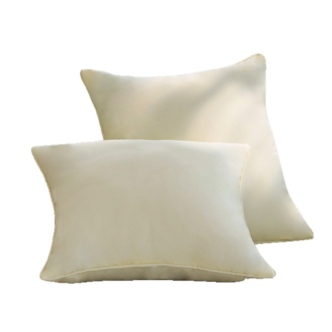 Square Decorative Cushion Cover made of silky Microvelours with fine piping and concealed zipper Kalsten