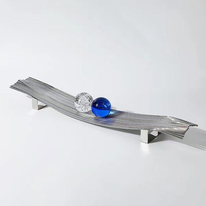 Contemporary Decorative Wave Serving Tray