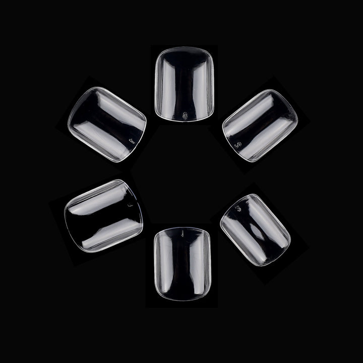 Transparent French Tip Press-On Nails Kalsten