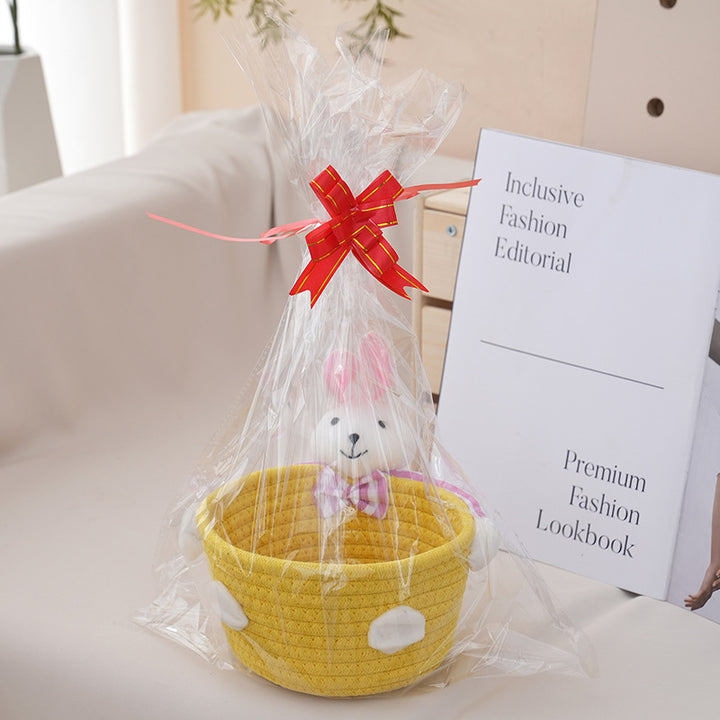 Cozy storage basket with bear motif Kalsten