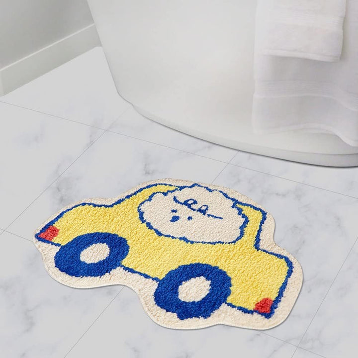 Cartoon Cat-Shaped Bath Mat
