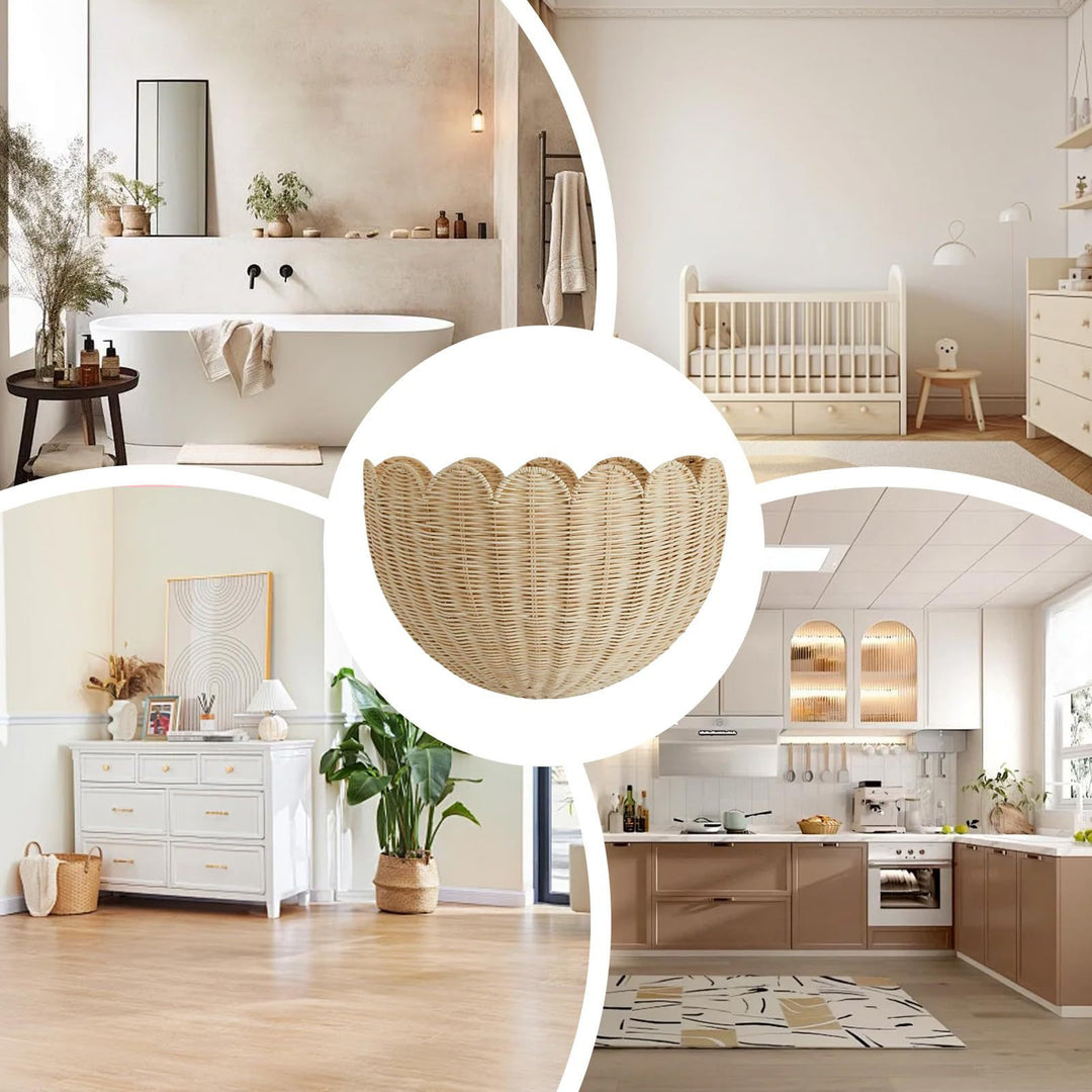 Playful decorative basket in shell design Kalsten