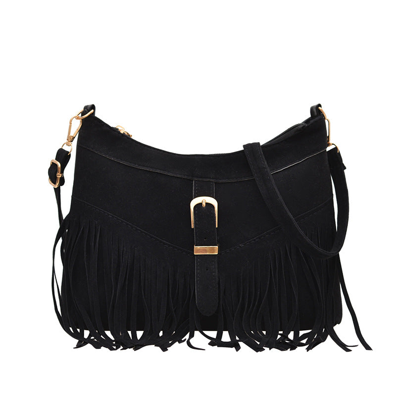 WoSuede Fringe Crossbody Bag Kalsten
