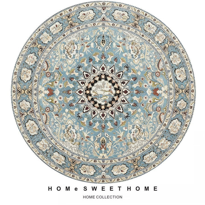 Vintage-Inspired Round Rug