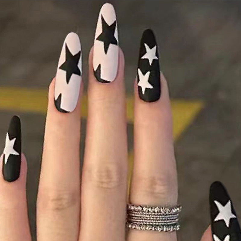 Artificial nails with star pattern Kalsten