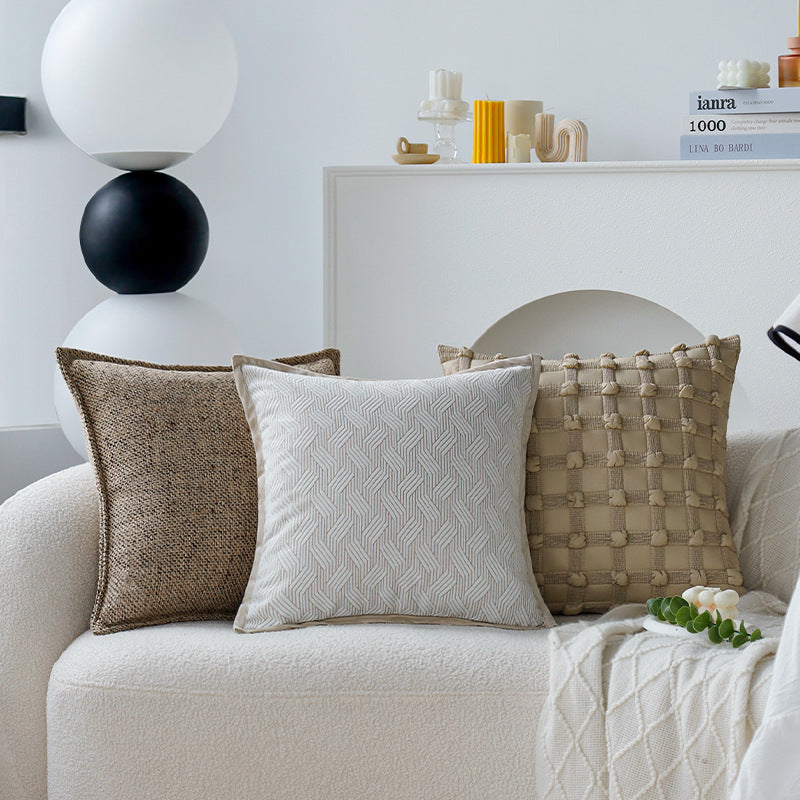 Decorative cushion with fine herringbone structure Kalsten
