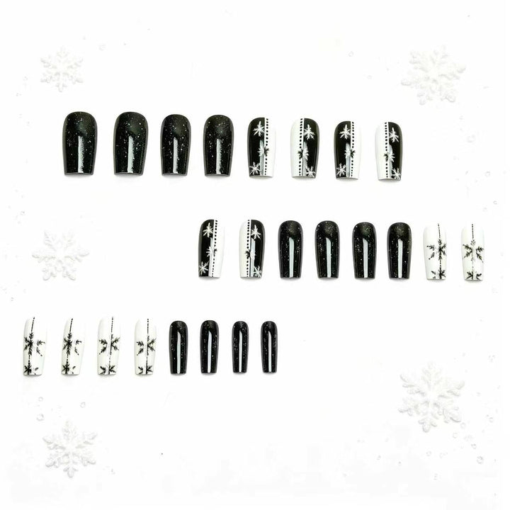 Elegant Winter Snowflake Nail Art Kalsten