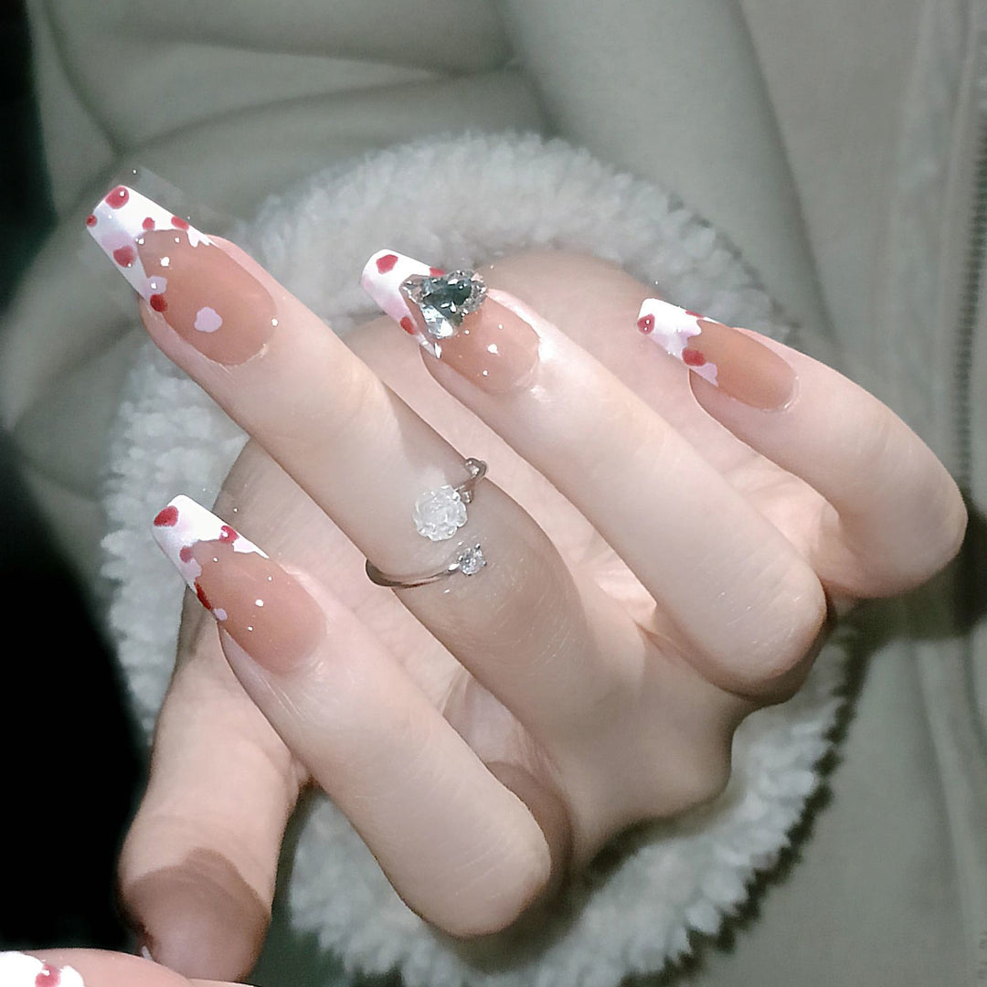 Artistic Heart Design Press-On Nails Kalsten